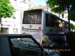 Наш автобус выпускает первых покорителей Ниццы