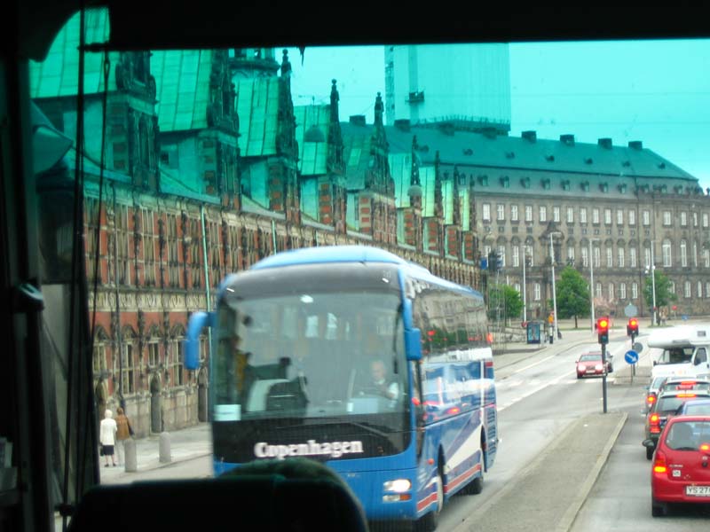 Копенгаген из автобуса