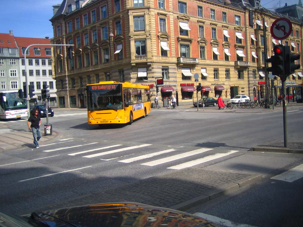Копенгаген из автобуса